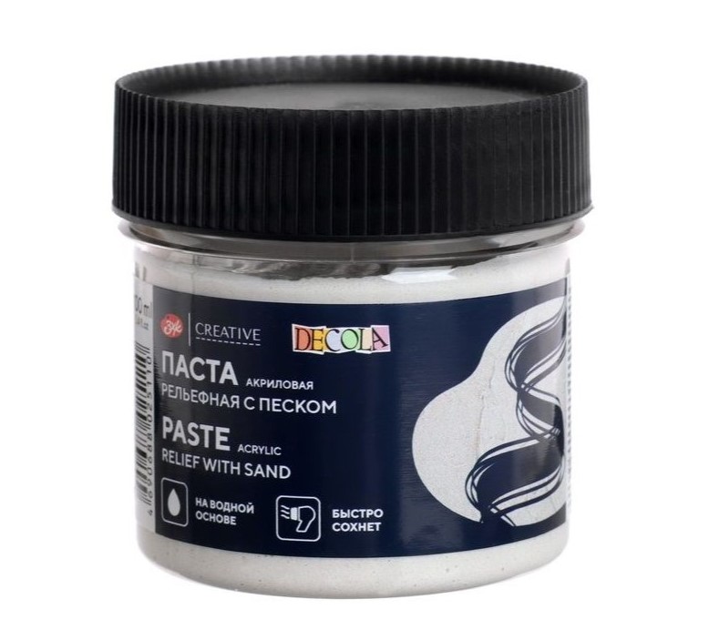 Decola Acrylic Paste 100 ml, Relief with Sand