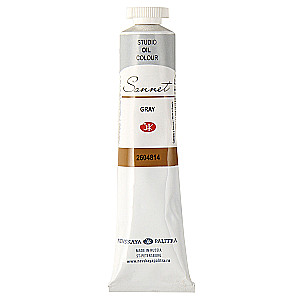 Farba olejna artystyczna Sonet 46 ml, szara