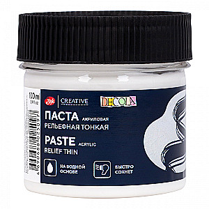 Acrylic Relief Art Paste Decola Thin, 100 ml.