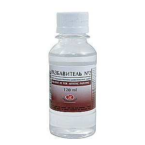 Thinner for artistic painting works No. 2 Neva Palette, 120 ml.