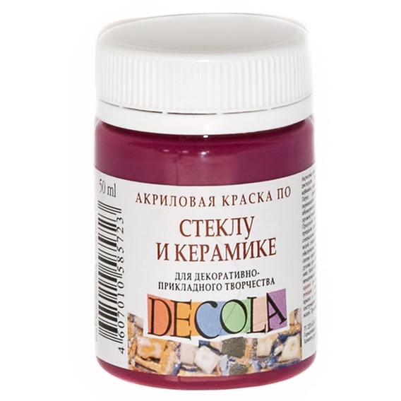 Decola Acrylic Paint for Glass and Ceramics, 50 ml, Light Pink