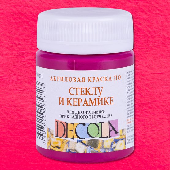 Decola Acrylic Paint for Glass and Ceramics, 50 ml, Light Pink