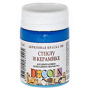 Decola Acrylic Paint for Glass and Ceramics, 50 ml, Blue