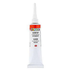 Acrylic outline for glass and ceramics Deсola, 18 ml., orange
