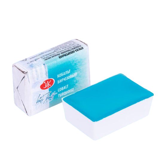 Watercolor paint artistic White Nights, 2.5 ml, cobalt turquoise