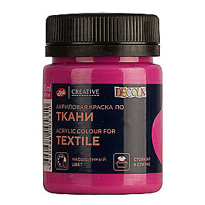 Acrylic paint for fabric for decorative creativity Decola, 50 ml, fuchsia