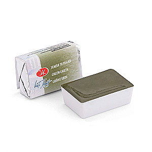 Watercolor paint artistic White Nights, 2.5 ml, Green Earth
