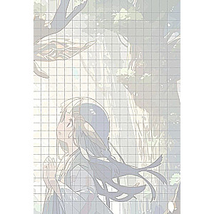 Notebook Anime Magic. Girl in Red