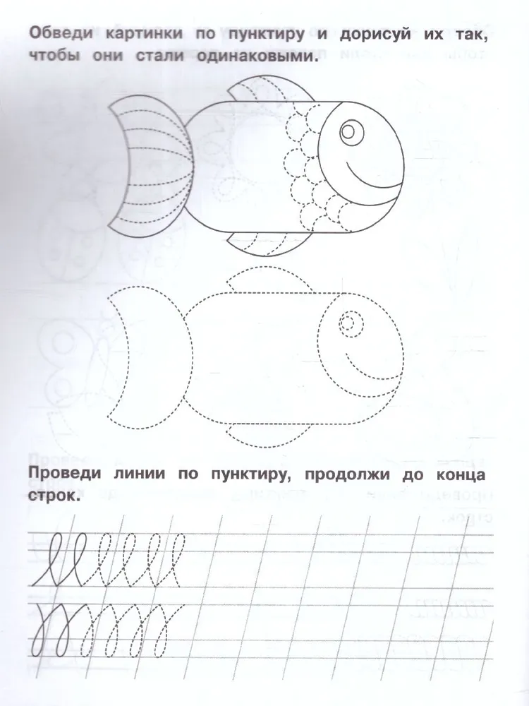 Copybooks. Trainer. Workbook for preschoolers. 5-7 years. Lines and ornaments.