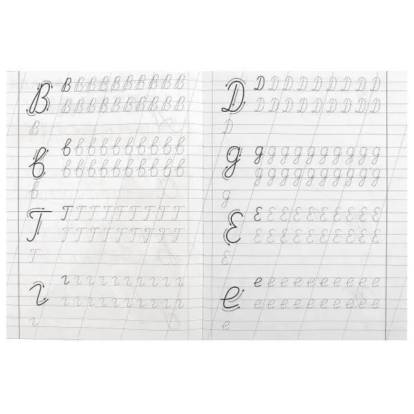 Notebook with Handwriting Practice. Capital Letters (6-7 years old)