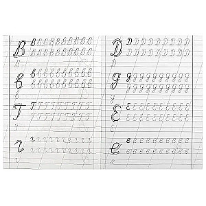 Notebook with Handwriting Practice. Capital Letters (6-7 years old)