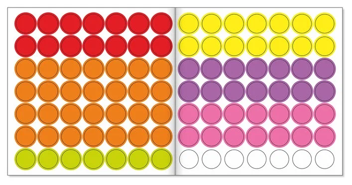 Smart Circles. Stick According to the Sample