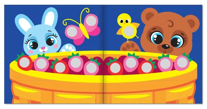 Stickers "Funny Circles. Little Bear"