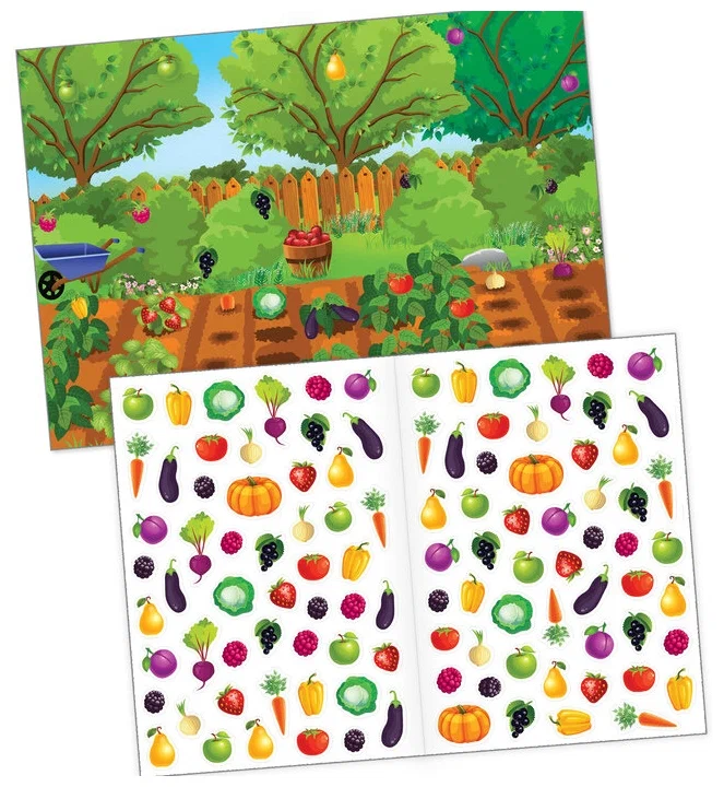 Reusable Stickers "What Grows Where?"