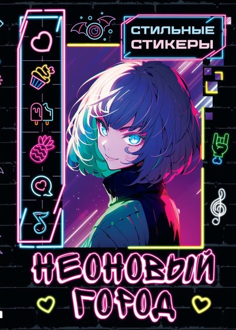 Stylish stickers 'Neon City'
