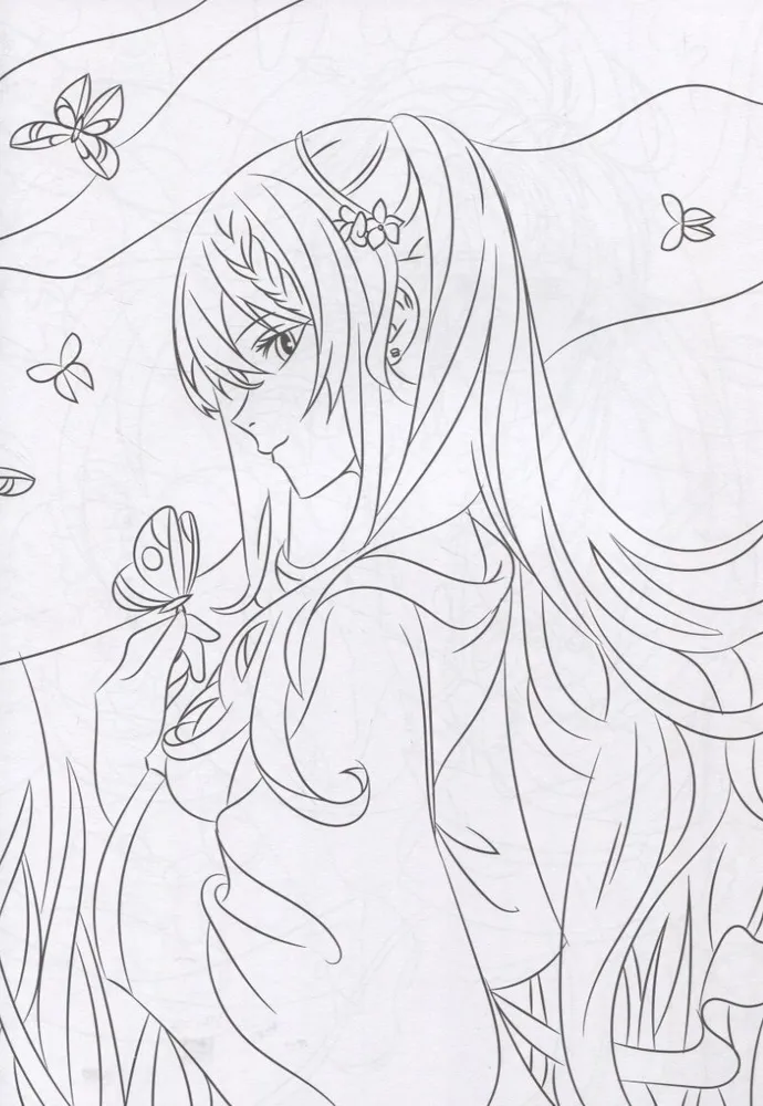 Anti-Stress Coloring Book: Anime World