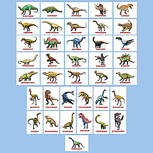 Educational Cards Dinosaurs