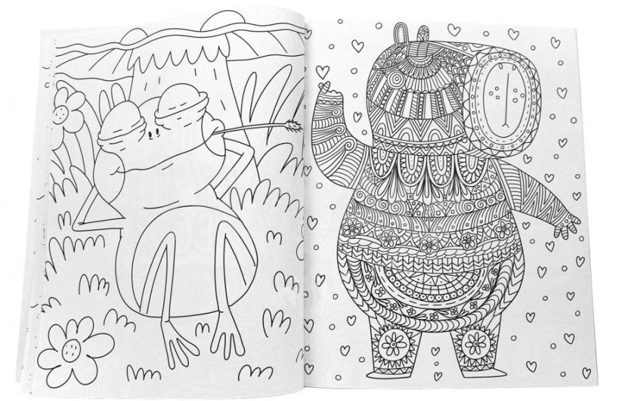 Anti-stress Coloring Book Capybara Relax