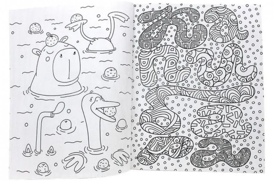 Anti-stress Coloring Book Capybara Relax