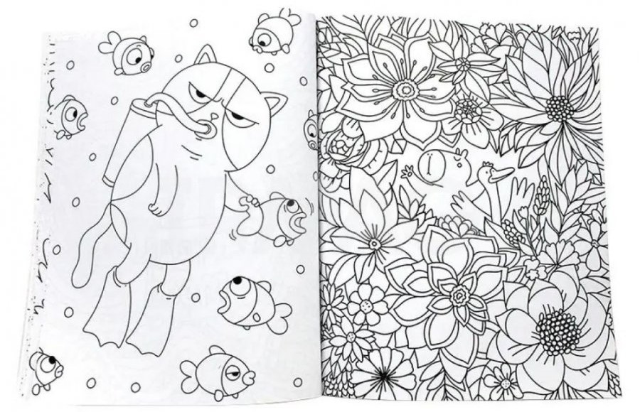 Anti-stress Coloring Book Capybara Relax