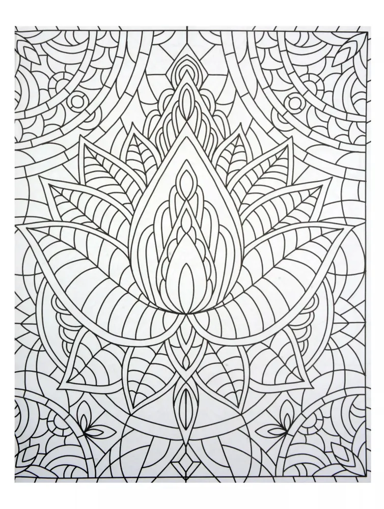 Stained Glass Coloring Enchanting Mandalas