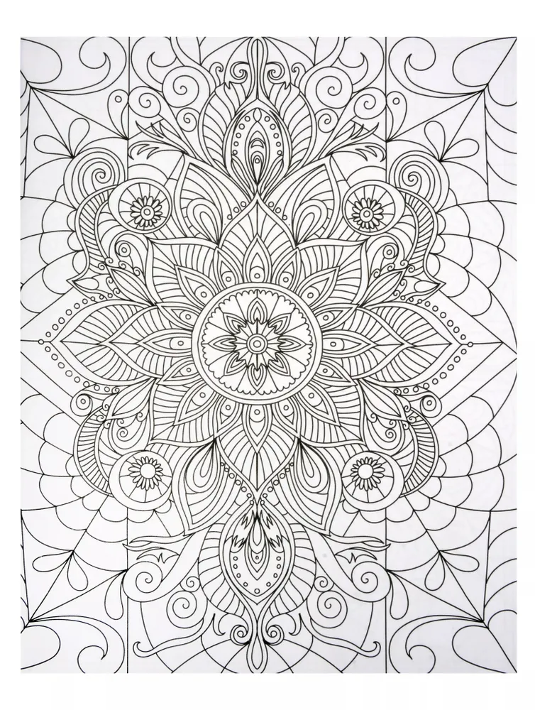 Stained Glass Coloring Enchanting Mandalas