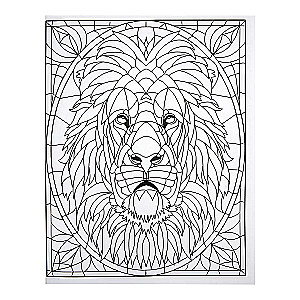 Stained Glass Coloring Book Wild Beauty