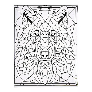Stained Glass Coloring Book Wild Beauty