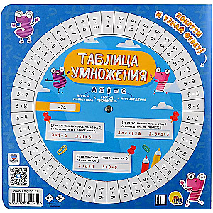 Multiplication Table with a Spinning Cheat Sheet. For Boys