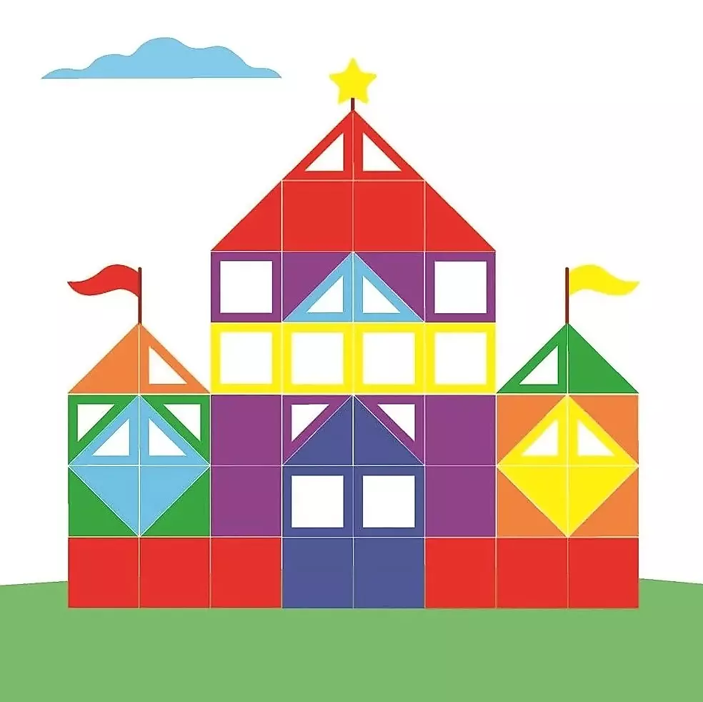 Sticker Mosaic for Toddlers. Level 2. With a Lock