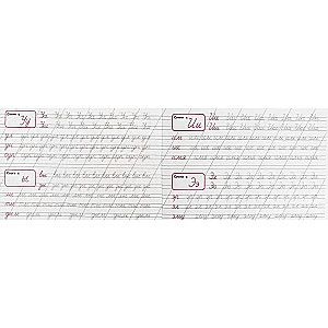 Calligraphic Writing. Writing Syllables