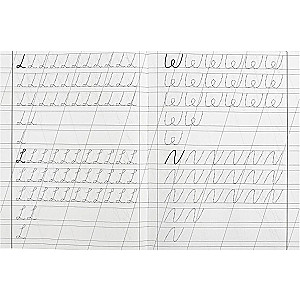 Notebook for Kindergarten with Tracing. Writing at an Angle