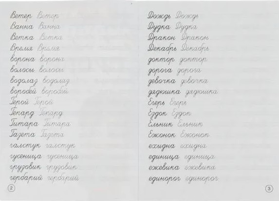 Calligraphic Practices. Writing Complex Words