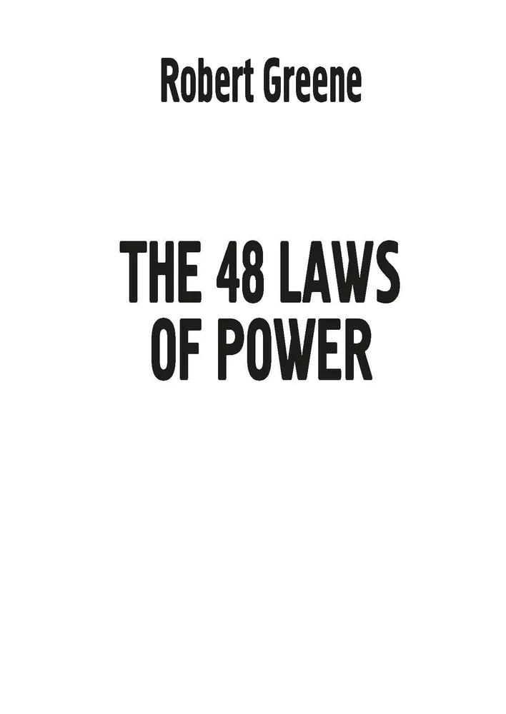 48 Laws of Power