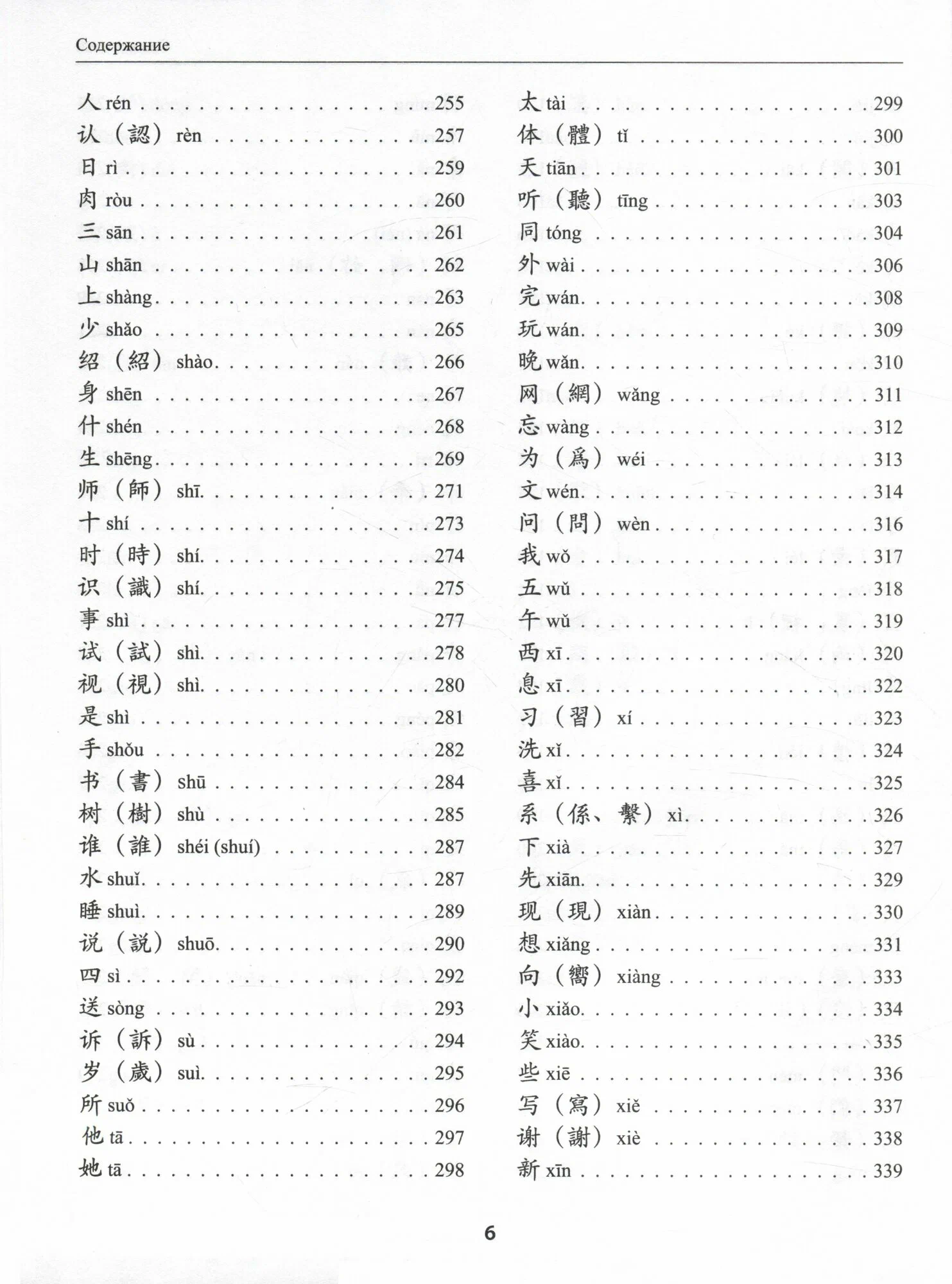 300 hieroglyphs for HSK 3.0. Beginner level