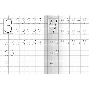 Notebook with Handwriting Practice Numbers