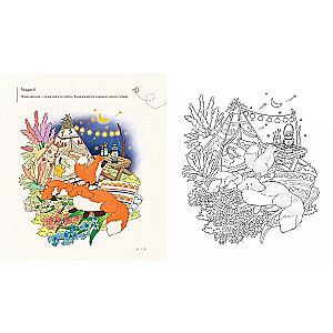 On a Spring Day in Korea. Stress-Relief Coloring Pages That Will Bring Warm Feelings