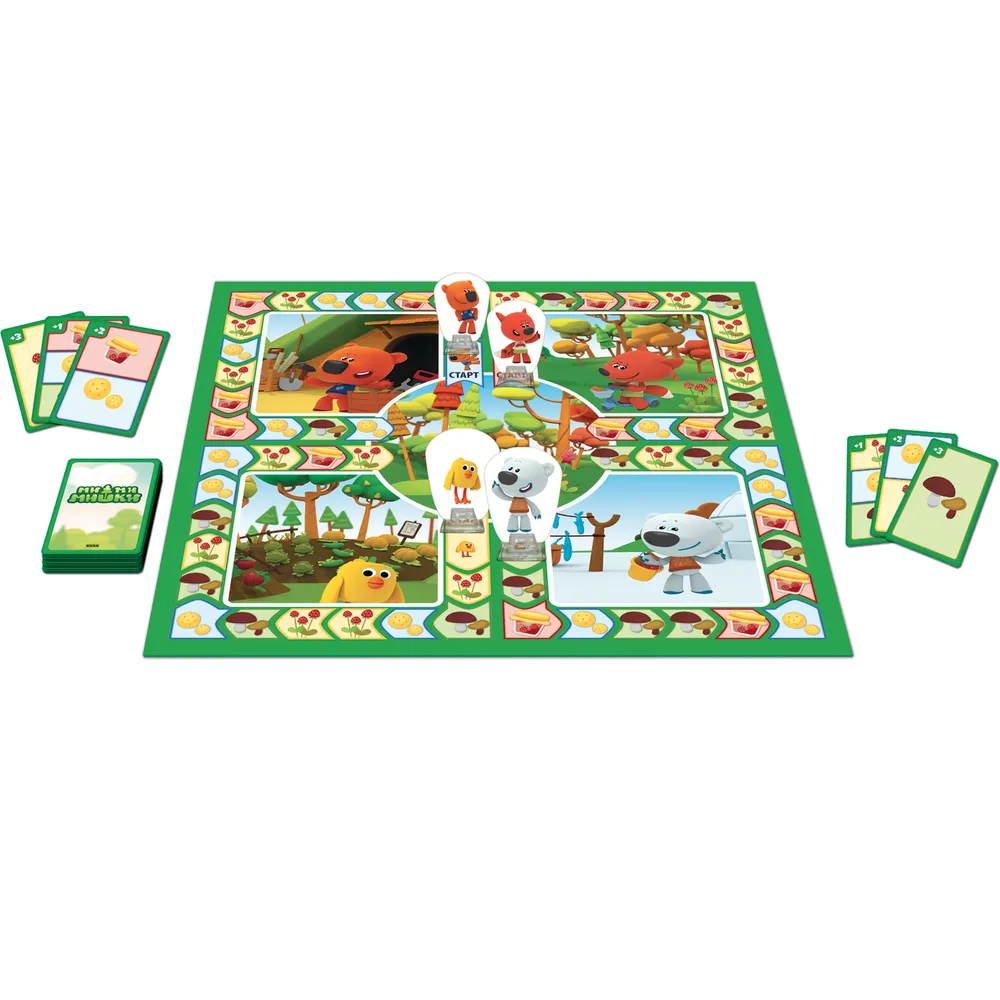 Entertainment board game Mi-mi-mishki. Picnic in the forest