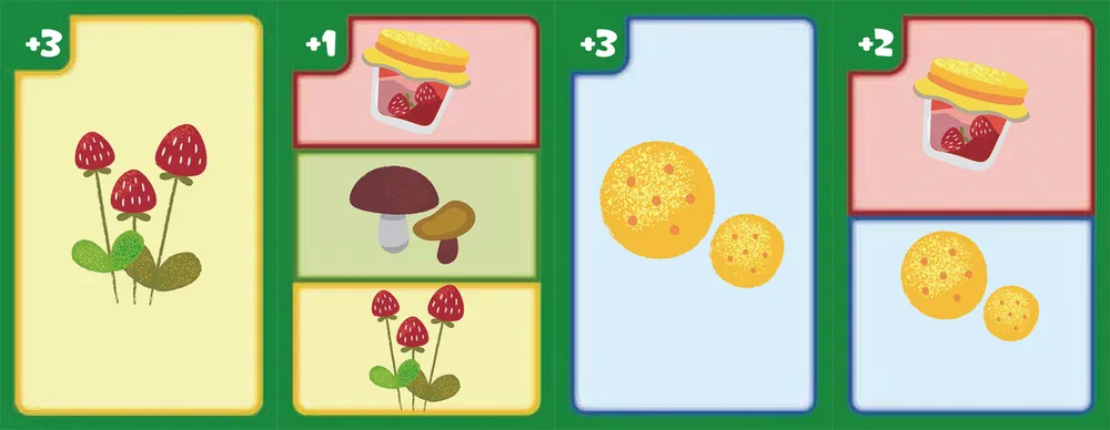 Entertainment board game Mi-mi-mishki. Picnic in the forest