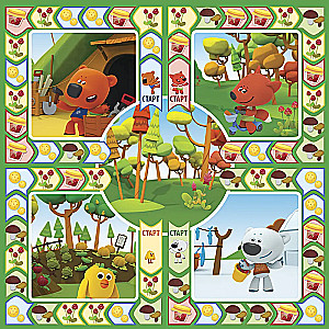 Entertainment board game Mi-mi-mishki. Picnic in the forest