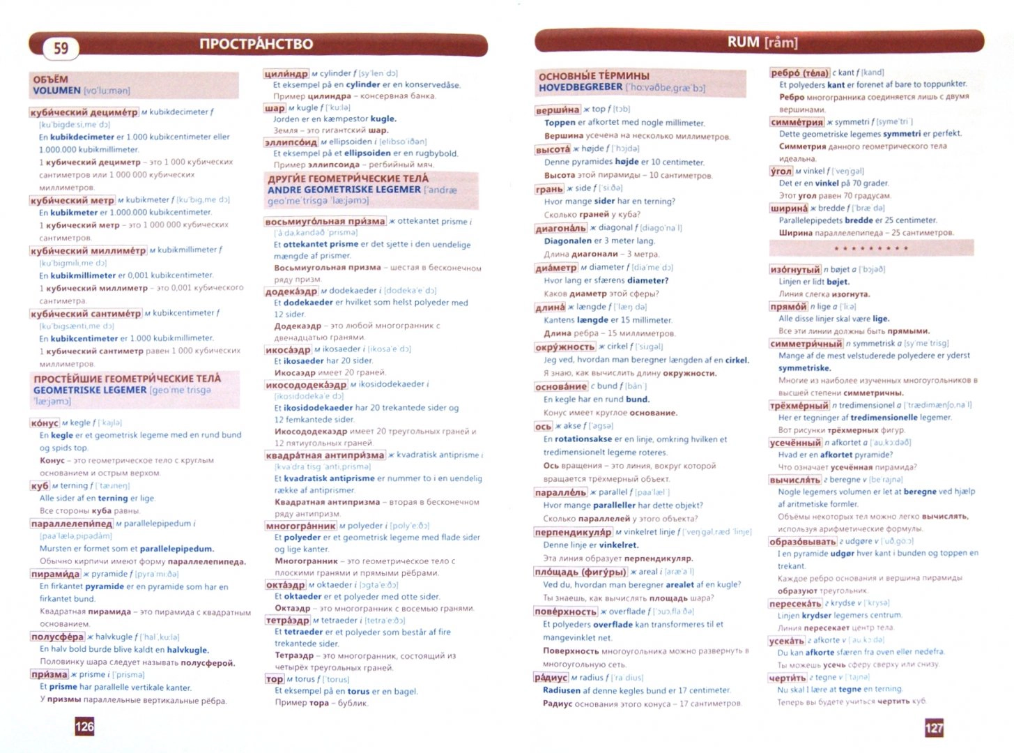 Danish Language. Thematic Dictionary