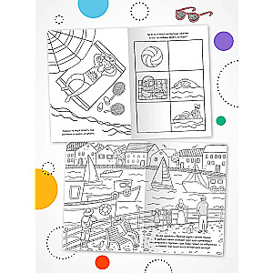 Educational Coloring Book. In the Sea