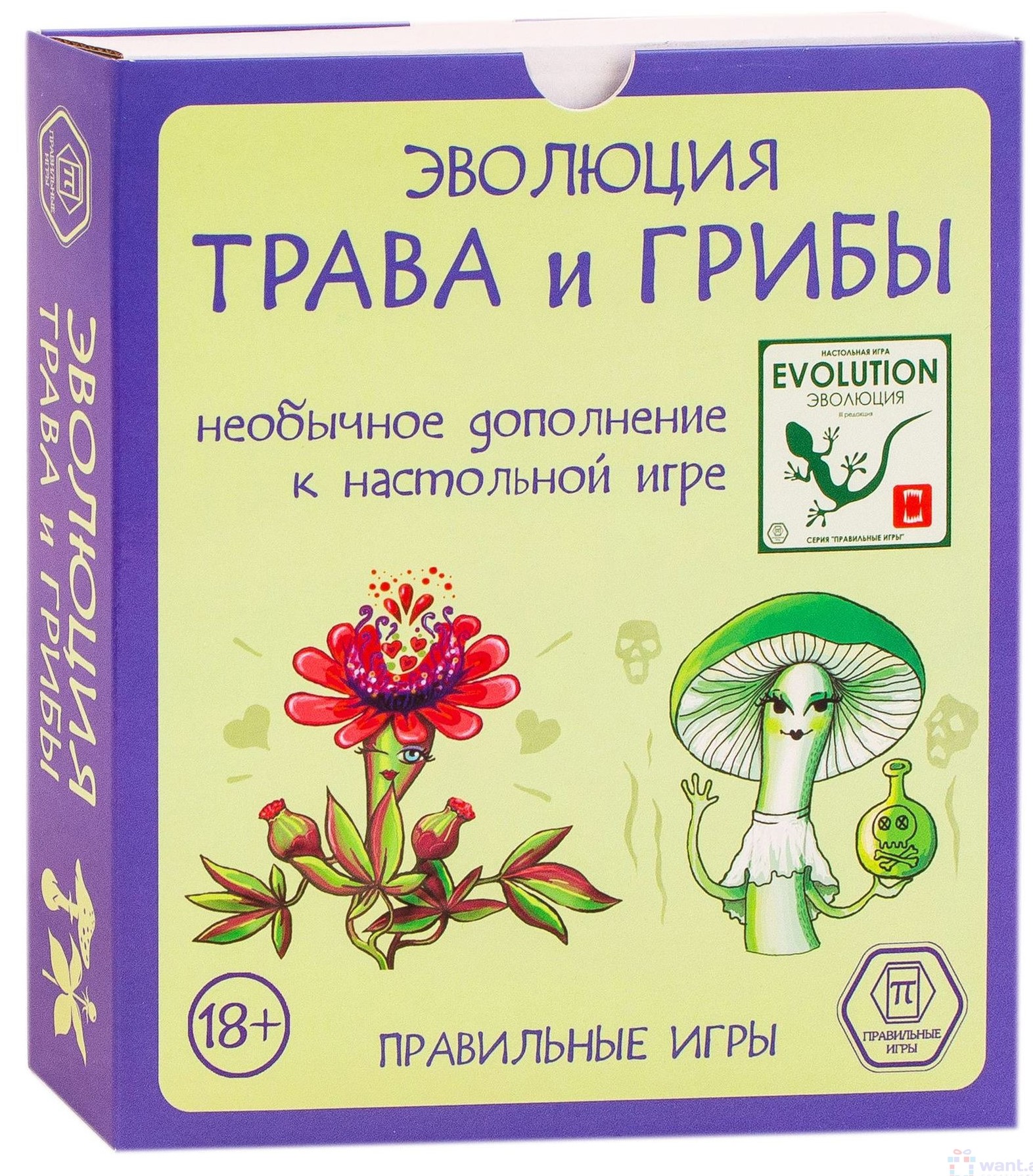 Настольная игра - Эволюция. Трава и грибы (дополнение)