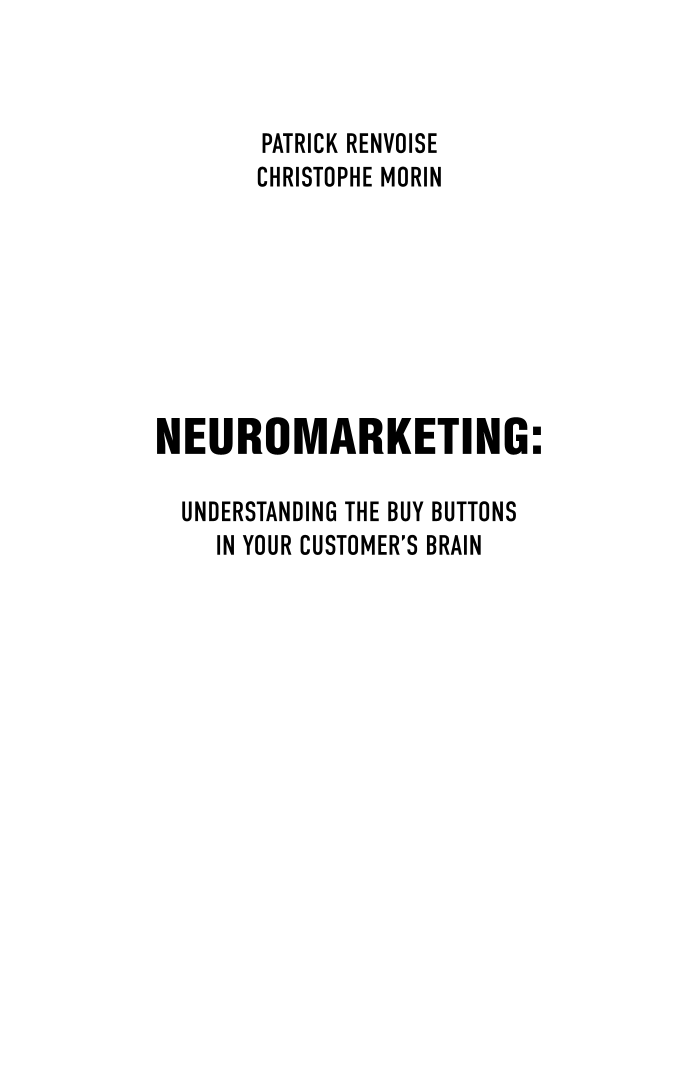 Training in Neuromarketing. Where is the Buy button in the customer's mind?