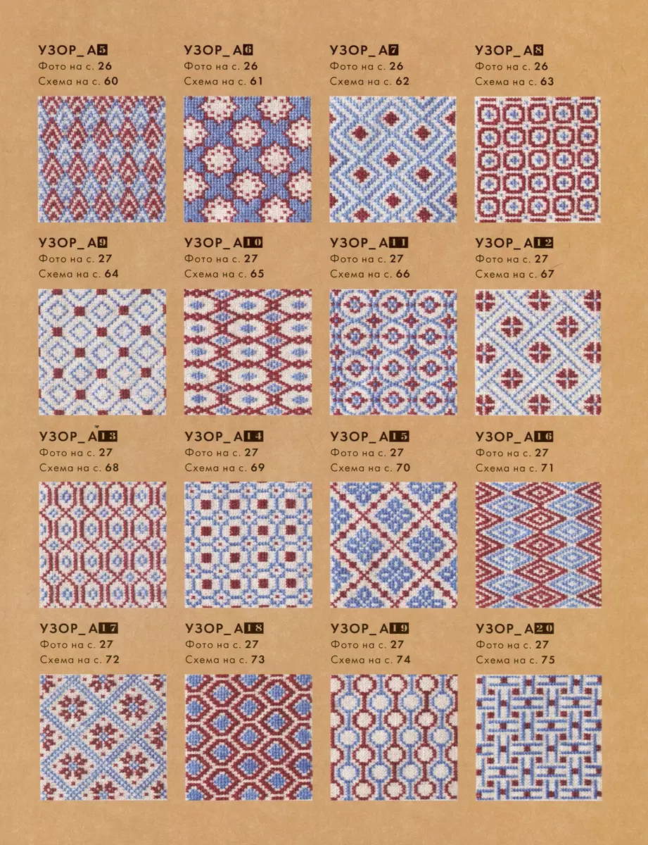 Innovative Cross Stitch Embroidery. In the Rhythm of BARGELLO. 44 Japanese Patterns