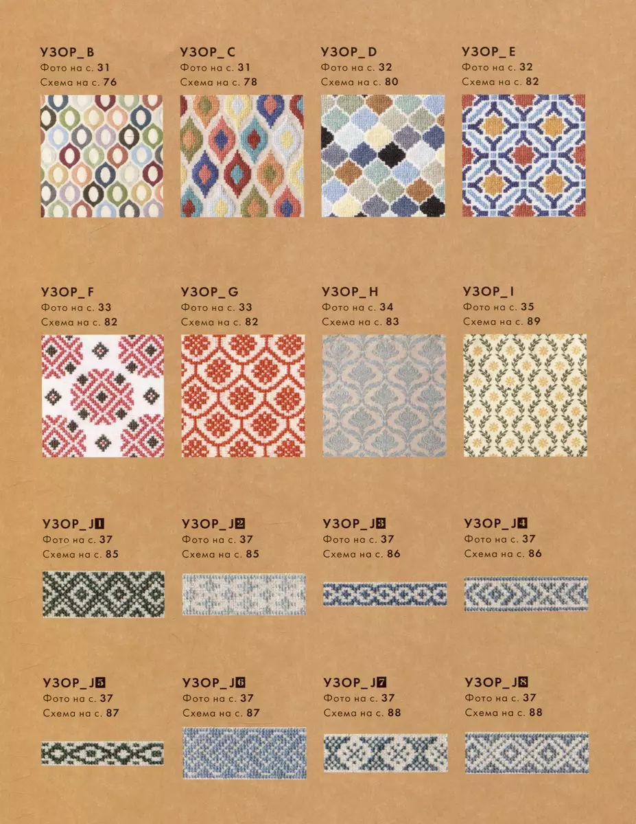 Innovative Cross Stitch Embroidery. In the Rhythm of BARGELLO. 44 Japanese Patterns