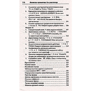 Japanese Grammar Without a Tutor. All Complexities in Simple Schemes