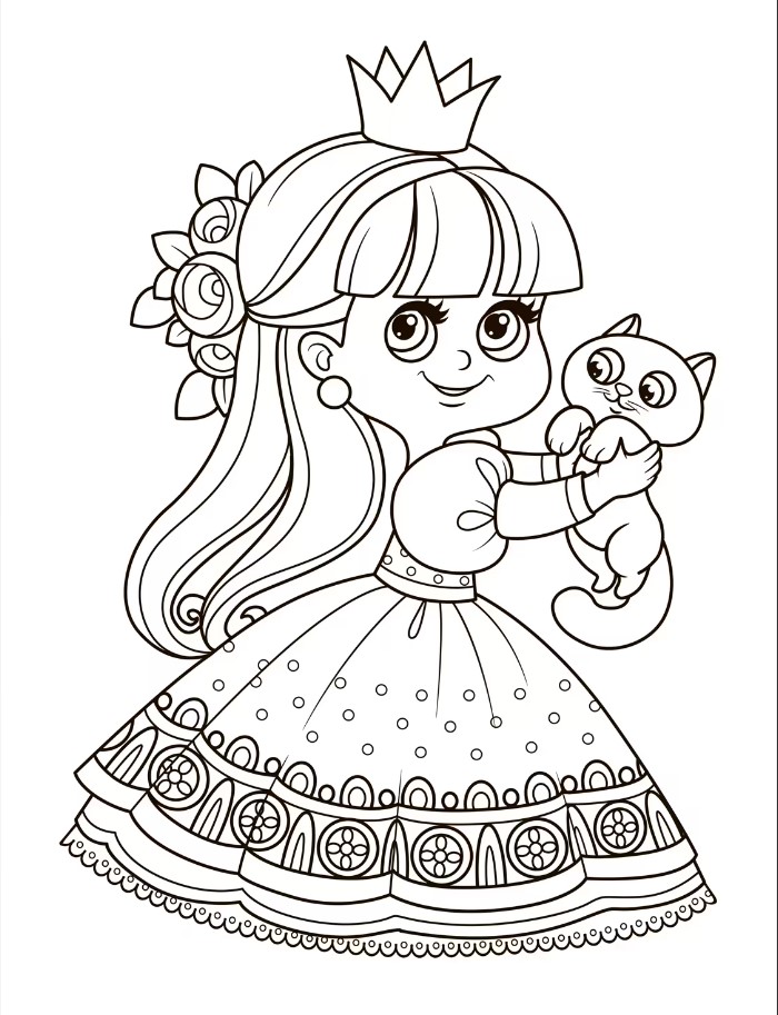 Coloring Book. Princesses
