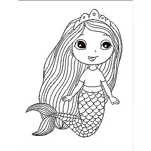 Coloring Book. Mermaids