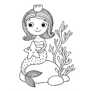 Coloring Book. Mermaids